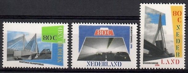 Znaczek Holandia 1996 Mi 1585-1587 Czyste **