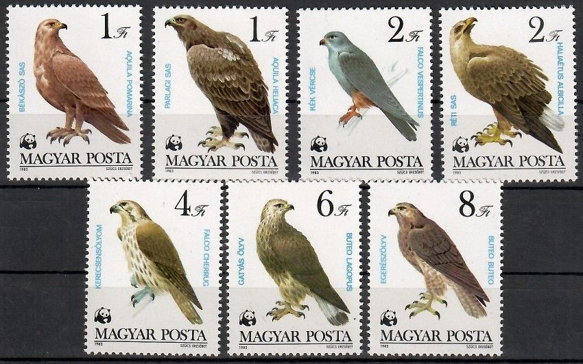 Znaczek Węgry 1983 Mi 3624-3630 Czyste **