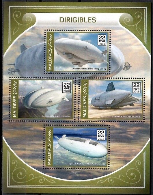 Znaczek Malediwy 2018 Mi ark 7438-7441 Czyste **