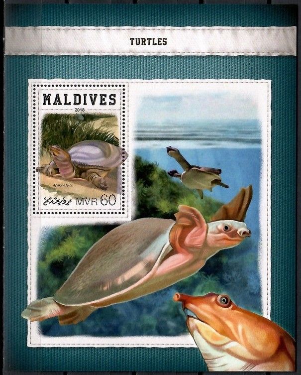 Znaczek Malediwy 2018 Mi bl 1164 Czyste **