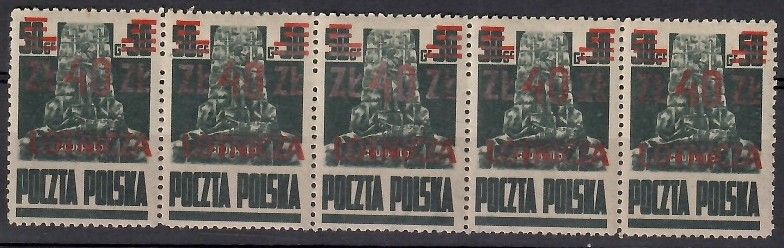 Znaczek Polska 1947 Mi 476 Fi 441 Czyste **