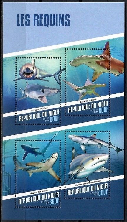Znaczek Niger 2018 Mi ark 5508-5511 Czyste **