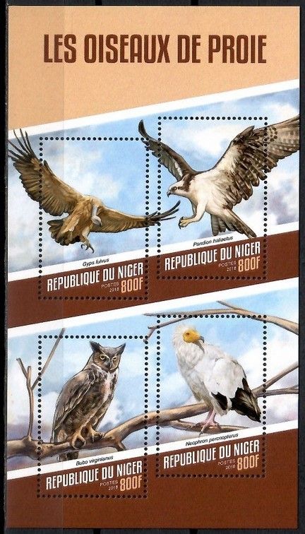 Znaczek Niger 2018 Mi ark 5523-5526 Czyste **