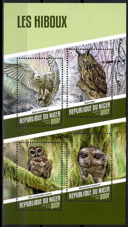 Znaczek Niger 2018 Mi ark 5528-5531 Czyste **