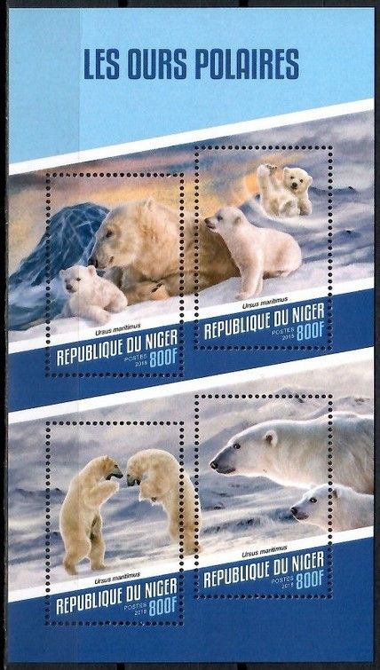 Znaczek Niger 2018 Mi ark 5533-5536 Czyste **