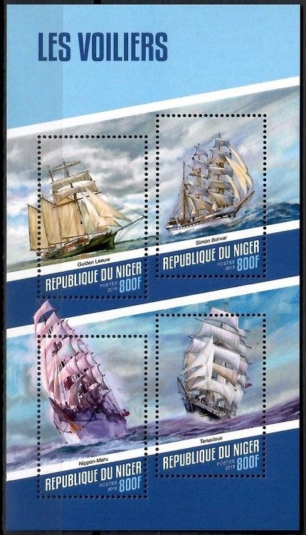 Znaczek Niger 2018 Mi ark 5553-5556 Czyste **