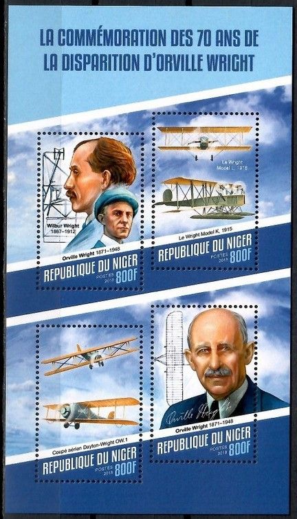 Znaczek Niger 2018 Mi ark 5573-5576 Czyste **