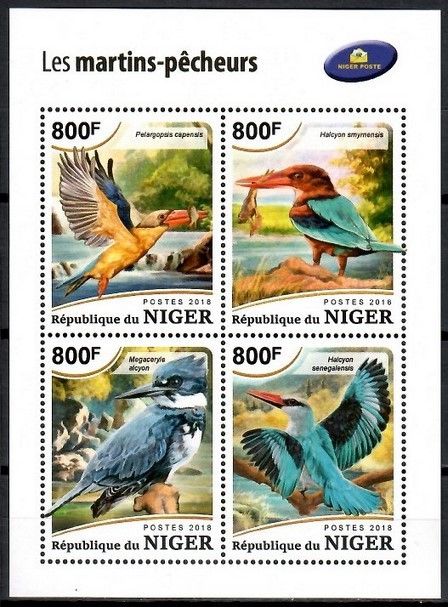 Znaczek Niger 2018 Mi ark 6020-6023 Czyste **