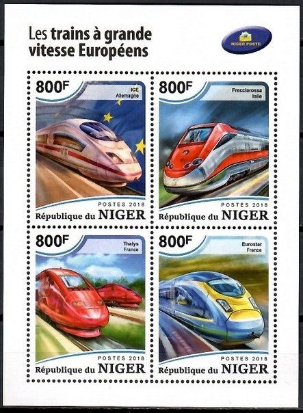 Znaczek Niger 2018 Mi ark 6045-6048 Czyste **