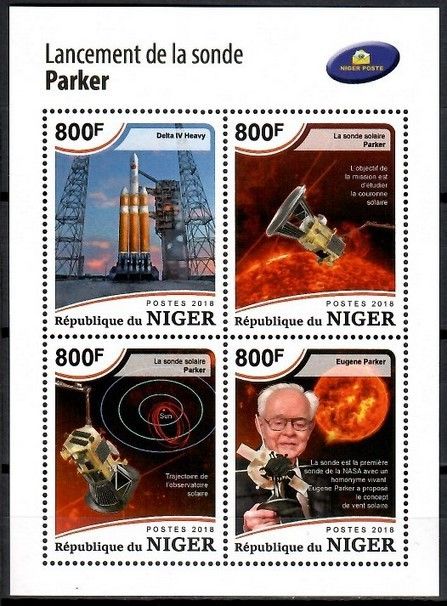 Znaczek Niger 2018 Mi ark 6060-6063 Czyste **