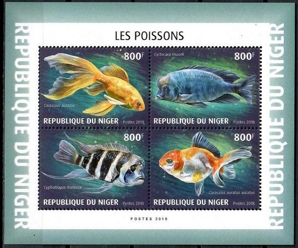 Znaczek Niger 2018 Mi ark 6125-6128 Czyste **