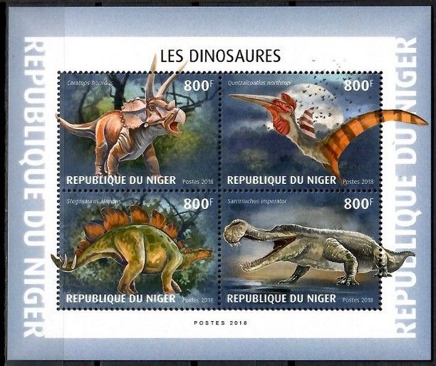 Znaczek Niger 2018 Mi ark 6130-6133 Czyste **