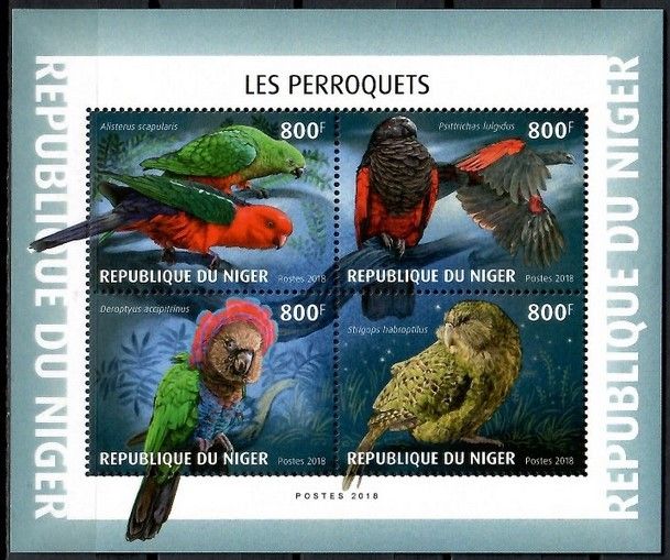 Znaczek Niger 2018 Mi ark 6145-6148 Czyste **