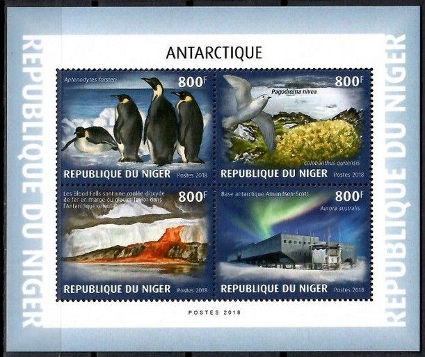Znaczek Niger 2018 Mi ark 6150-6153 Czyste **