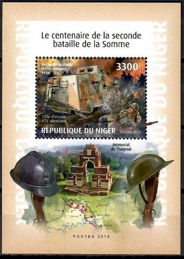 Znaczek Niger 2018 Mi bl 938 Czyste **