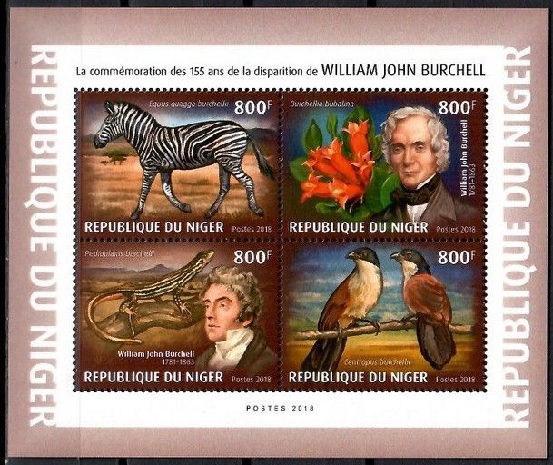 Znaczek Niger 2018 Mi ark 6190-6193 Czyste **