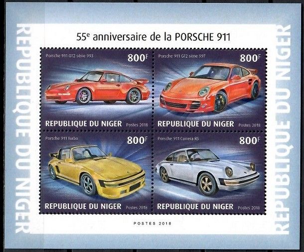 Znaczek Niger 2018 Mi ark 6215-6218 Czyste **