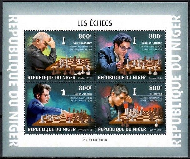 Znaczek Niger 2018 Mi ark 6225-6228 Czyste **
