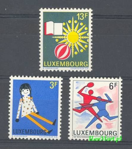 Znaczek Luksemburg 1969 Mi 785-787 Czyste **