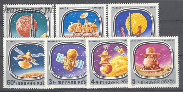 Znaczek Węgry 1976 Mi 3148-3154 Czyste **