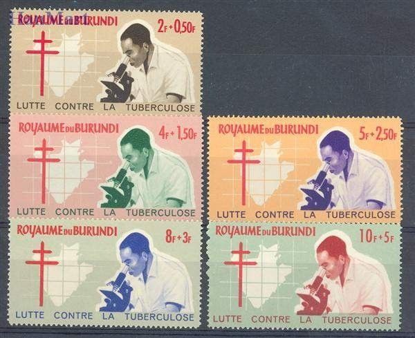Znaczek Burundi 1965 Mi 137-141 Czyste **