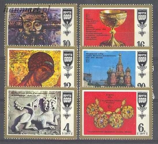 Znaczek ZSRR 1977 Mi 4655-4660 Czyste **