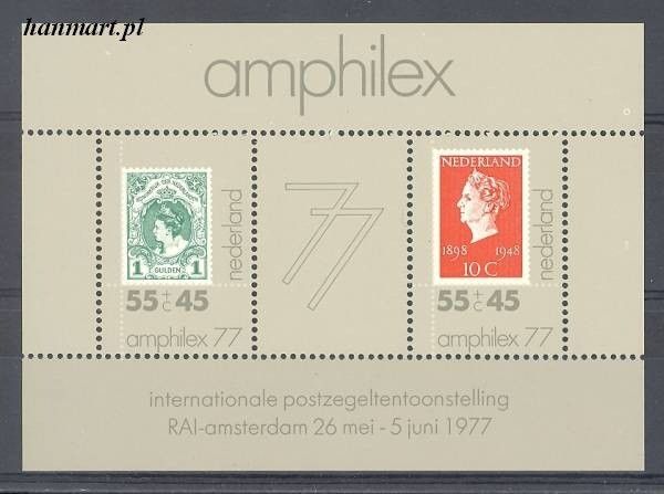 Znaczek Holandia 1977 Mi bl 16 Czyste **