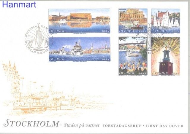 Znaczek Szwecja 1998 Mi 2050-2057 FDC