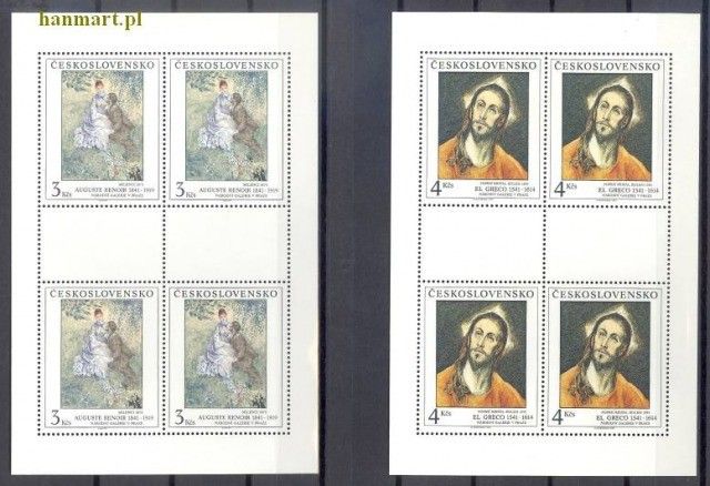 Znaczek Czechosłowacja 1991 Mi ark 3102-3106 Czyste **