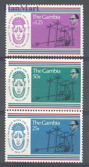 Znaczek Gambia 1977 Mi 336-338 Czyste **