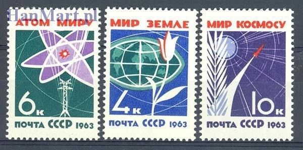 Znaczek ZSRR 1963 Mi 2735-2737 Czyste **