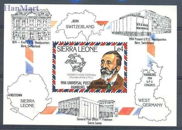 Znaczek Sierra Leone 1984 Mi bl 22 Czyste **