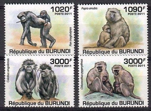 Znaczek Burundi 2011 Mi 2078-2081 Czyste **