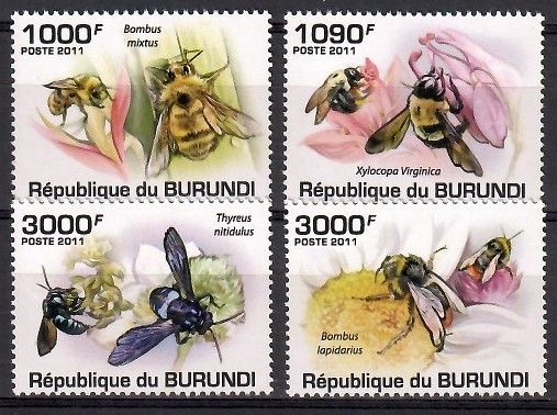Znaczek Burundi 2011 Mi 1998-2001 Czyste **