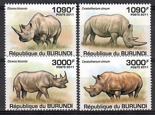 Znaczek Burundi 2011 Mi 2110-2113 Czyste **