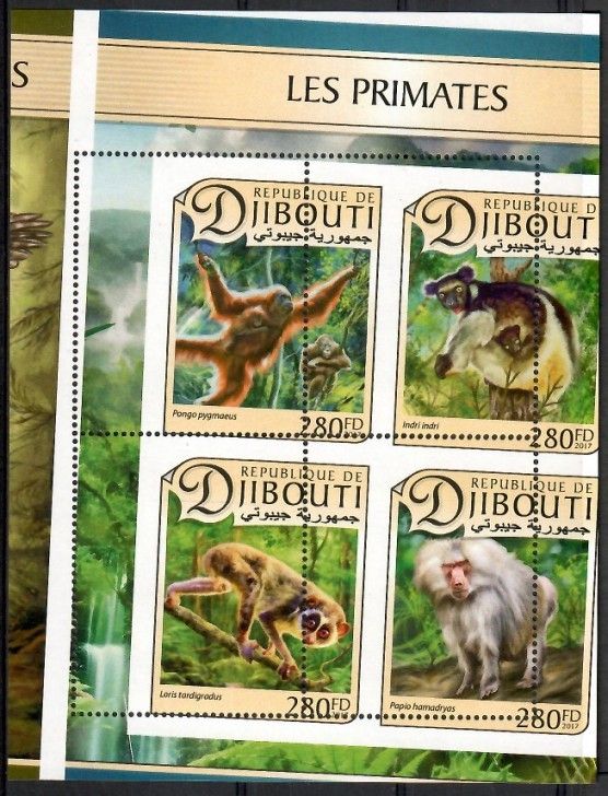 Znaczek Dżibuti 2017 Mi err ark 1503-1506 Czyste **