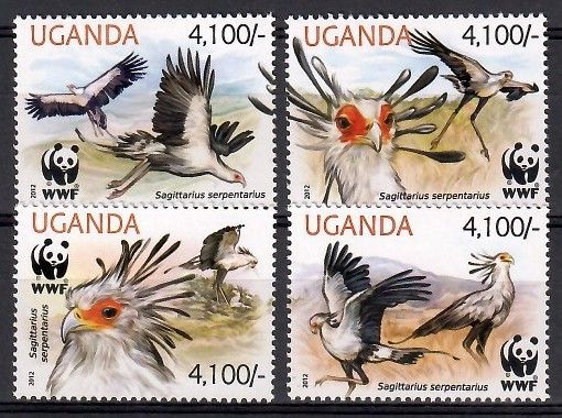 Znaczek Uganda 2012 Mi 3000-3003 Czyste **