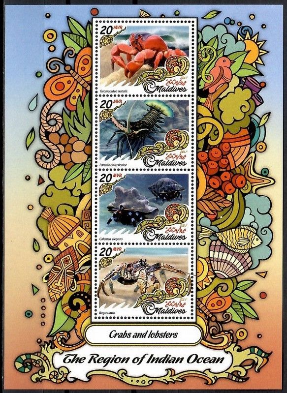Znaczek Malediwy 2017 Mi ark 6758-6761 Czyste **
