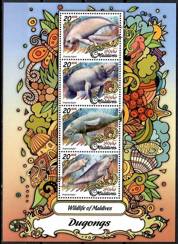 Znaczek Malediwy 2017 Mi ark 6783-6786 Czyste **