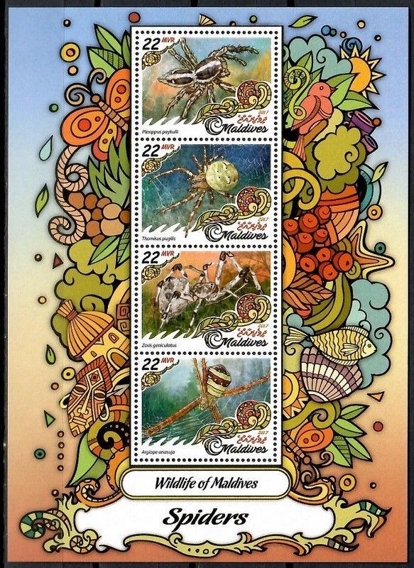 Znaczek Malediwy 2017 Mi ark 6788-6791 Czyste **