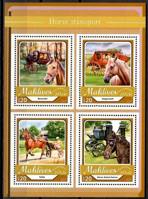 Znaczek Malediwy 2017 Mi ark 6848-6851 Czyste **