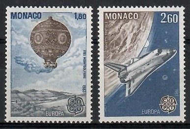 Znaczek Monako 1983 Mi 1579-1580 Czyste **