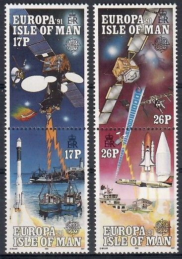 Znaczek Wyspa Man 1991 Mi 464-467 Czyste **