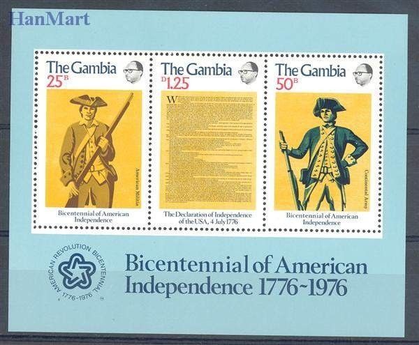 Znaczek Gambia 1976 Mi bl 1 Czyste **