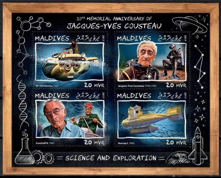 Znaczek Malediwy 2017 Mi ark 7073-7076 Czyste **