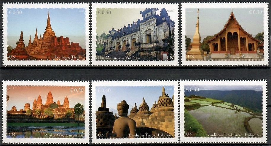 Znaczek Narody Zjednoczone Wiedeń 2015 Mi 886-891 Czyste **