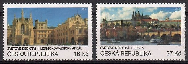 Znaczek Czechy 2016 Mi 898-899 Czyste **