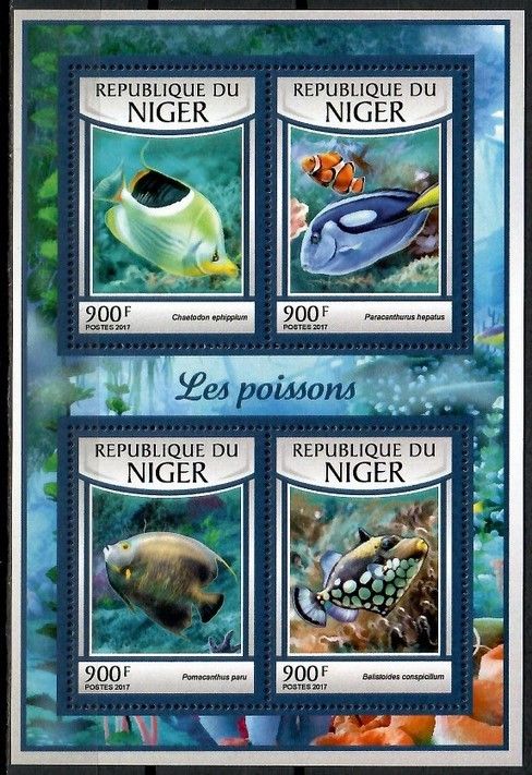 Znaczek Niger 2017 Mi ark 4742-4745 Czyste **