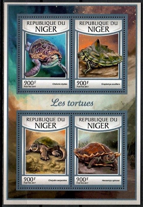 Znaczek Niger 2017 Mi ark 4747-4750 Czyste **