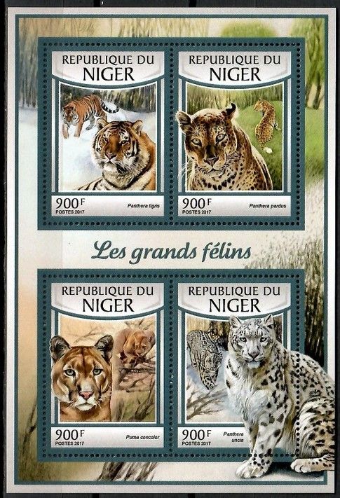 Znaczek Niger 2017 Mi ark 4762-4765 Czyste **